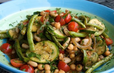 African spiced vegetable salad